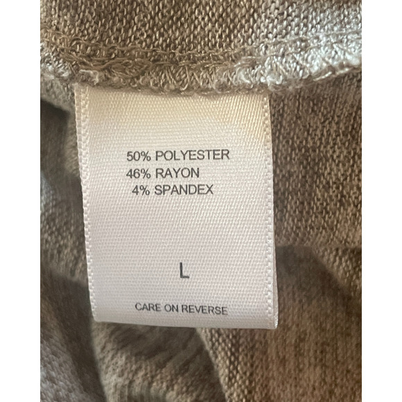 Soho Street NY Sz L Open Wrap Front Top Front Tie Neutral Color Knit Balletcore - Picture 9 of 9